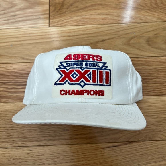 ❗️RARE 1989 49ERS Super Bowl Champs Hat (White)❗️ - Picture 1 of 6